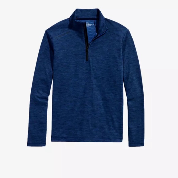 VINEYARD VINES Mens Performance Sankaty 1/2 Zip Pullover Jacket Blue size XLT. - Picture 1 of 8